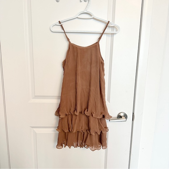 ASOS pink chiffon dress - Picture 1 of 4